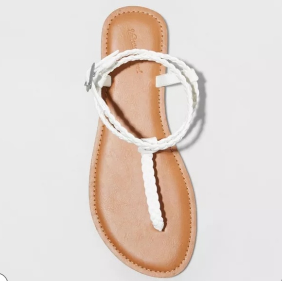 Women's Braided Ankle Wrap Sandals - Picture 3 of 3